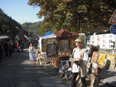 malování na Karlštejně, podzim 2015